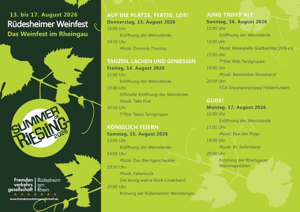Weinfest Programm 2026